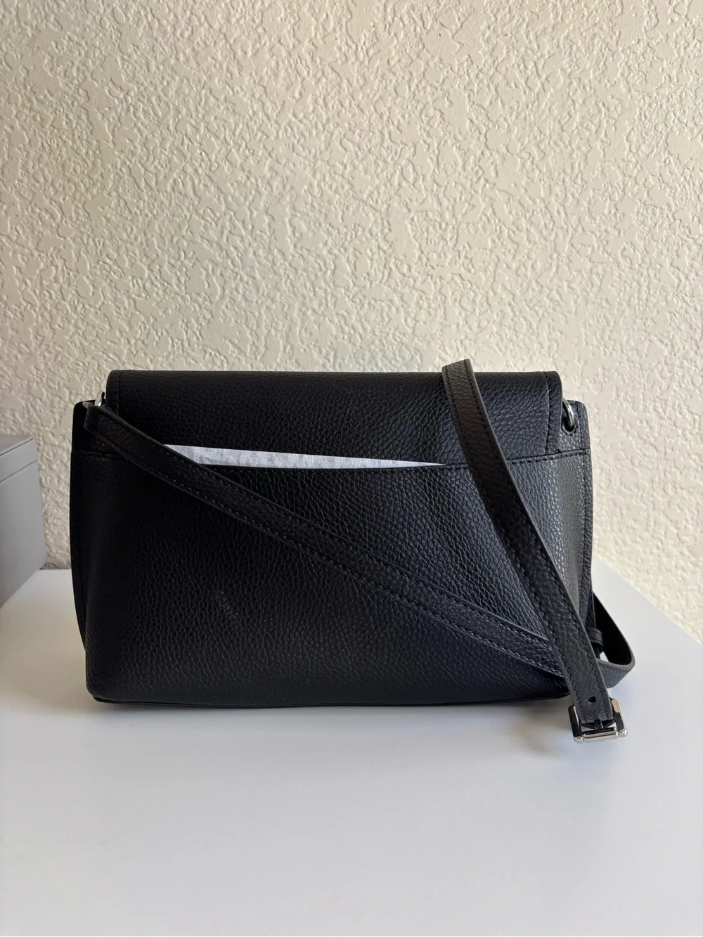 Michael Kors Black Leather Crossbody Bag